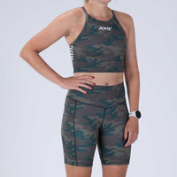 Zoot Sports RUN BOTTOMS Women's Ltd Run Pulse Long Short - Cali Camo