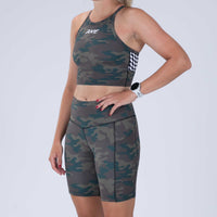 Zoot Sports RUN BOTTOMS Women's Ltd Run Pulse Long Short - Cali Camo