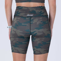 Zoot Sports RUN BOTTOMS Women's Ltd Run Pulse Long Short - Cali Camo