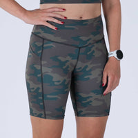 Zoot Sports RUN BOTTOMS Women's Ltd Run Pulse Long Short - Cali Camo