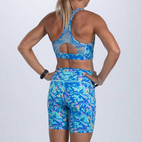 Zoot Sports RUN BOTTOMS Women's Ltd Run Pulse Long Short - Koa Blue