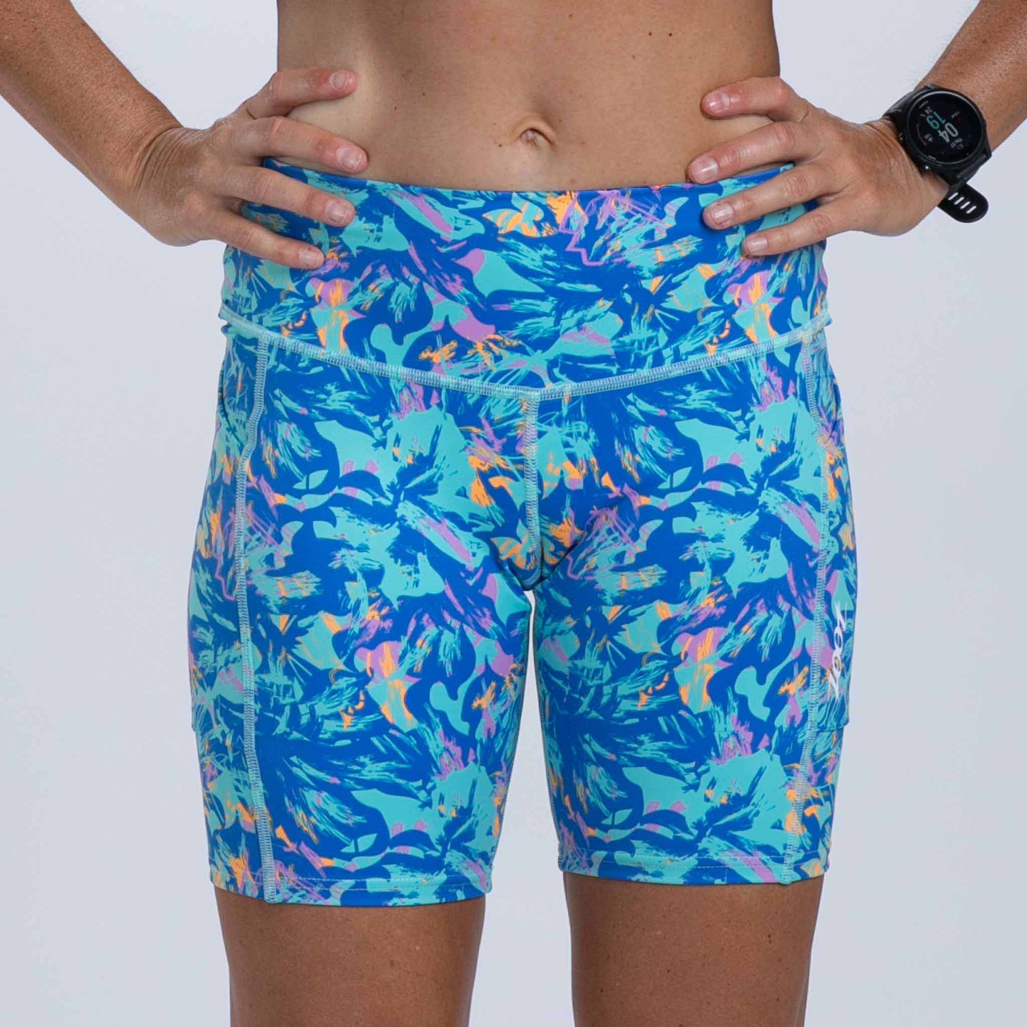 Zoot Sports RUN BOTTOMS Women's Ltd Run Pulse Long Short - Koa Blue