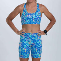 Zoot Sports RUN BOTTOMS Women's Ltd Run Pulse Long Short - Koa Blue