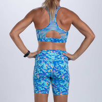 Zoot Sports RUN BOTTOMS Women's Ltd Run Pulse Long Short - Koa Blue