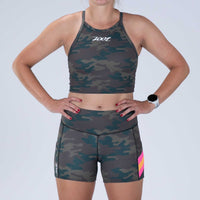 Zoot Sports RUN BOTTOMS Women's Ltd Run Pulse Short - Cali Camo