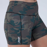 Zoot Sports RUN BOTTOMS Women's Ltd Run Pulse Short - Cali Camo