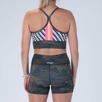 Zoot Sports RUN BOTTOMS Women's Ltd Run Pulse Short - Cali Camo