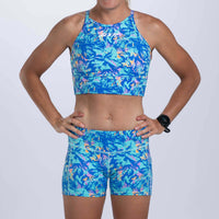 Zoot Sports RUN BOTTOMS Women's Ltd Run Pulse Short - Koa Blue