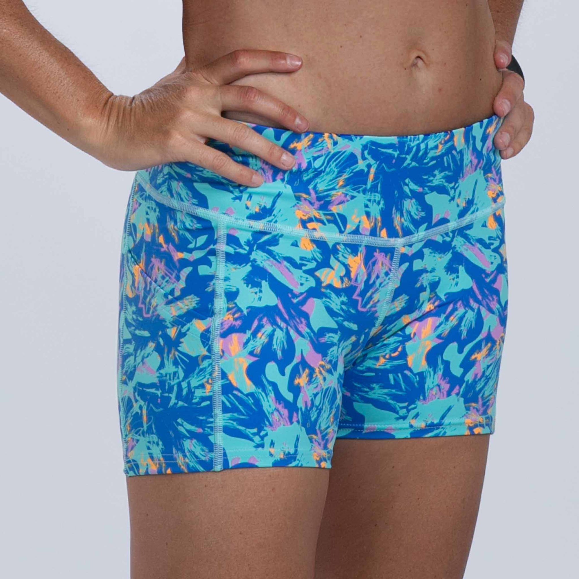 Zoot Sports RUN BOTTOMS Women's Ltd Run Pulse Short - Koa Blue