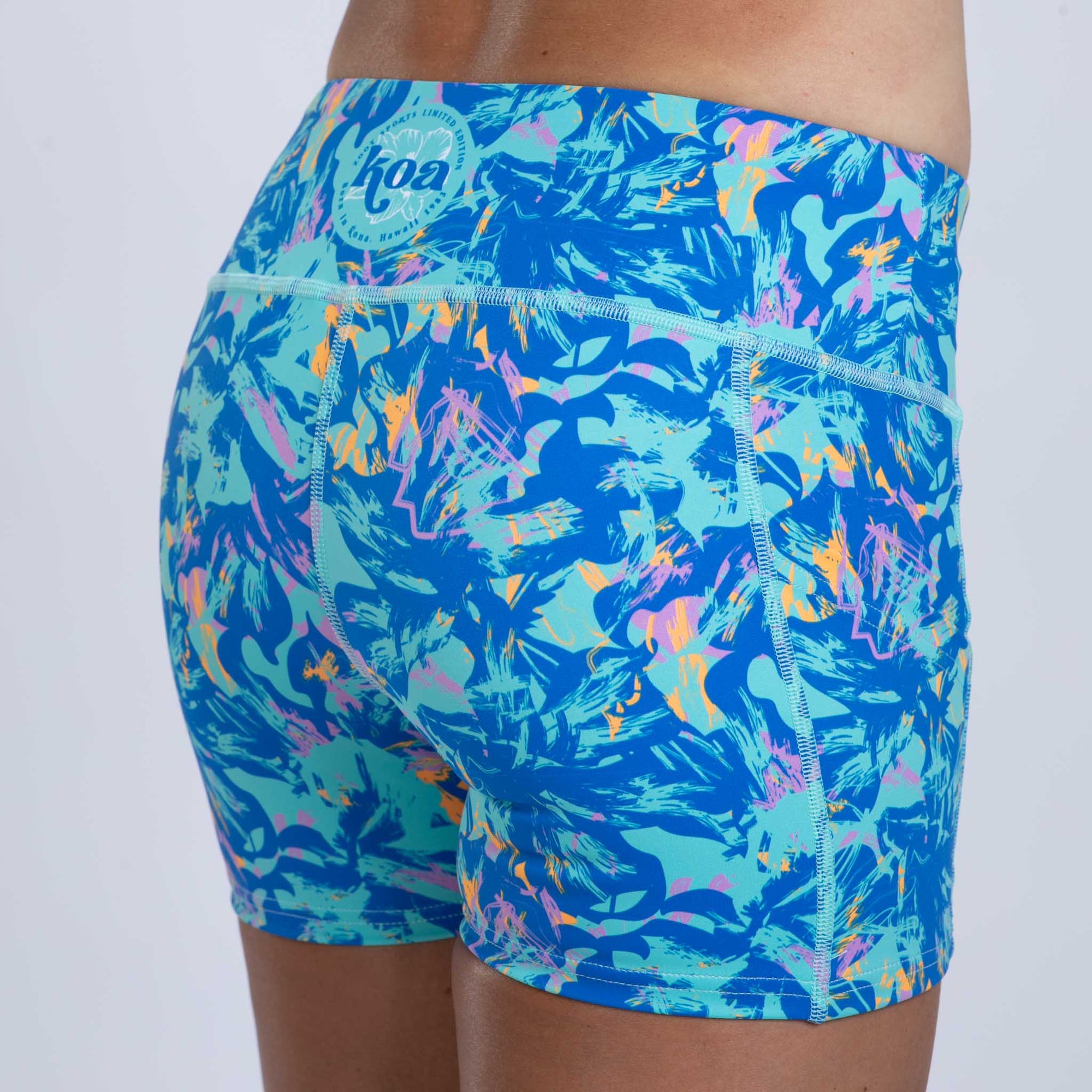 Zoot Sports RUN BOTTOMS Women's Ltd Run Pulse Short - Koa Blue