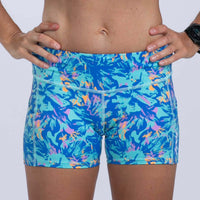 Zoot Sports RUN BOTTOMS Women's Ltd Run Pulse Short - Koa Blue