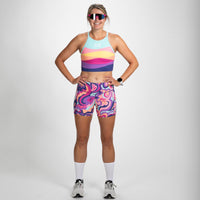 Zoot Sports RUN BOTTOMS Women's Ltd Run Pulse Short - La Mer