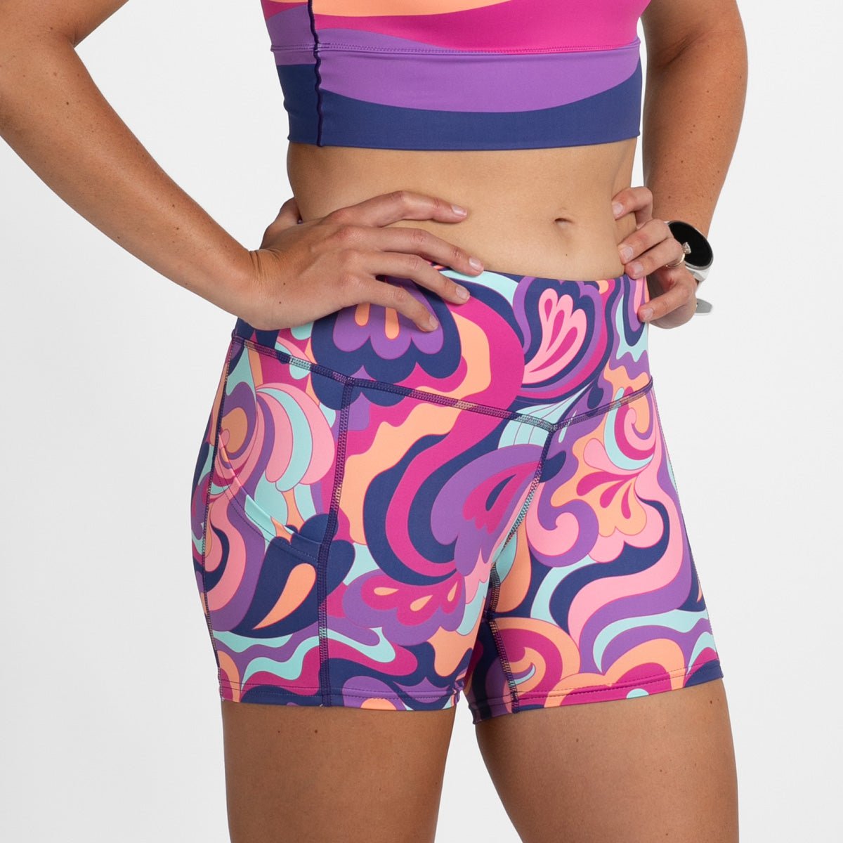 Zoot Sports RUN BOTTOMS Women's Ltd Run Pulse Short - La Mer