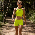 Zoot Sports RUN BOTTOMS Women's LTD Run Pulse Short - Neon Yellow