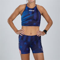 Zoot Sports RUN BOTTOMS Women's Ltd Run Pulse Short - RWB