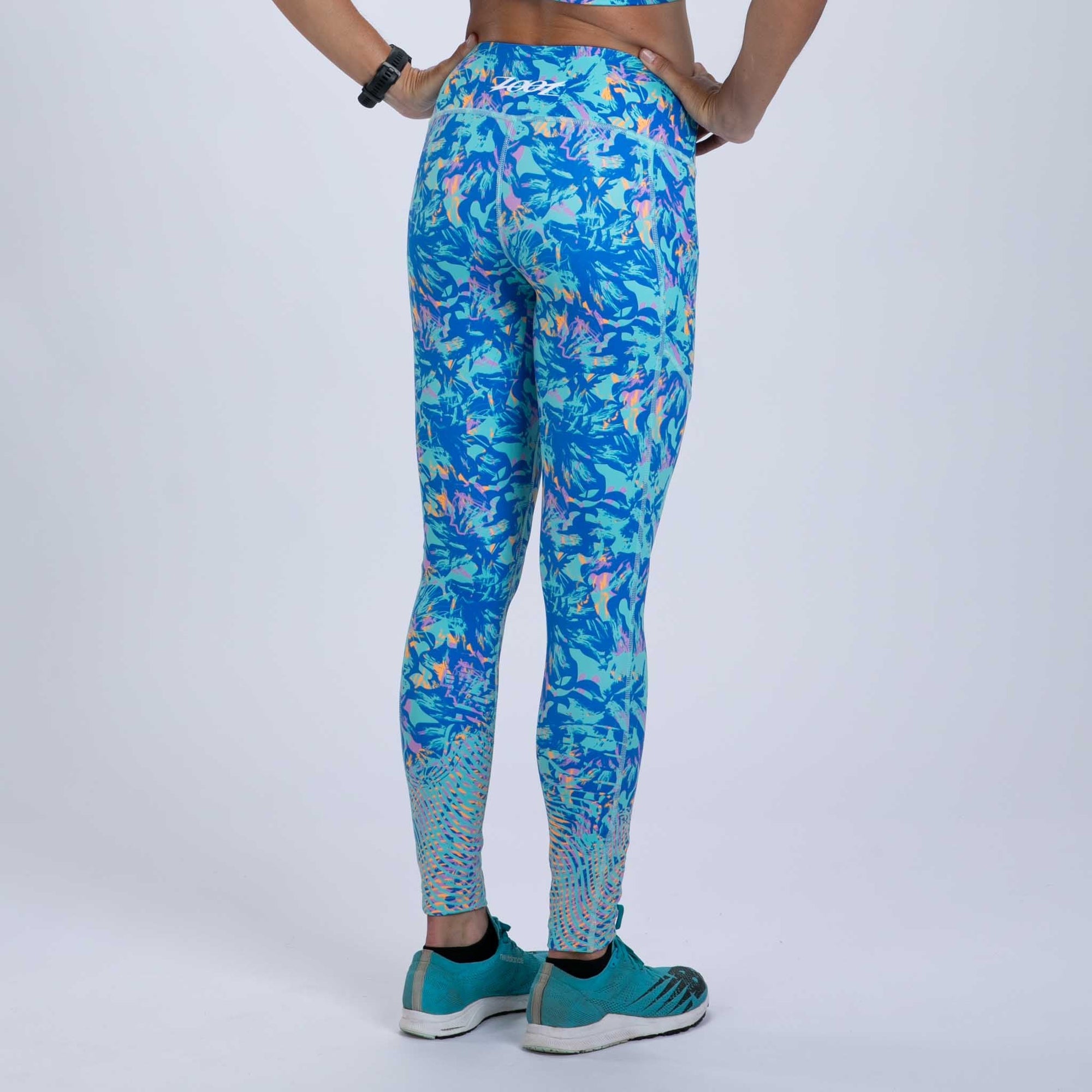 Zoot Sports RUN BOTTOMS Women's Ltd Run Pulse Tight - Koa Blue