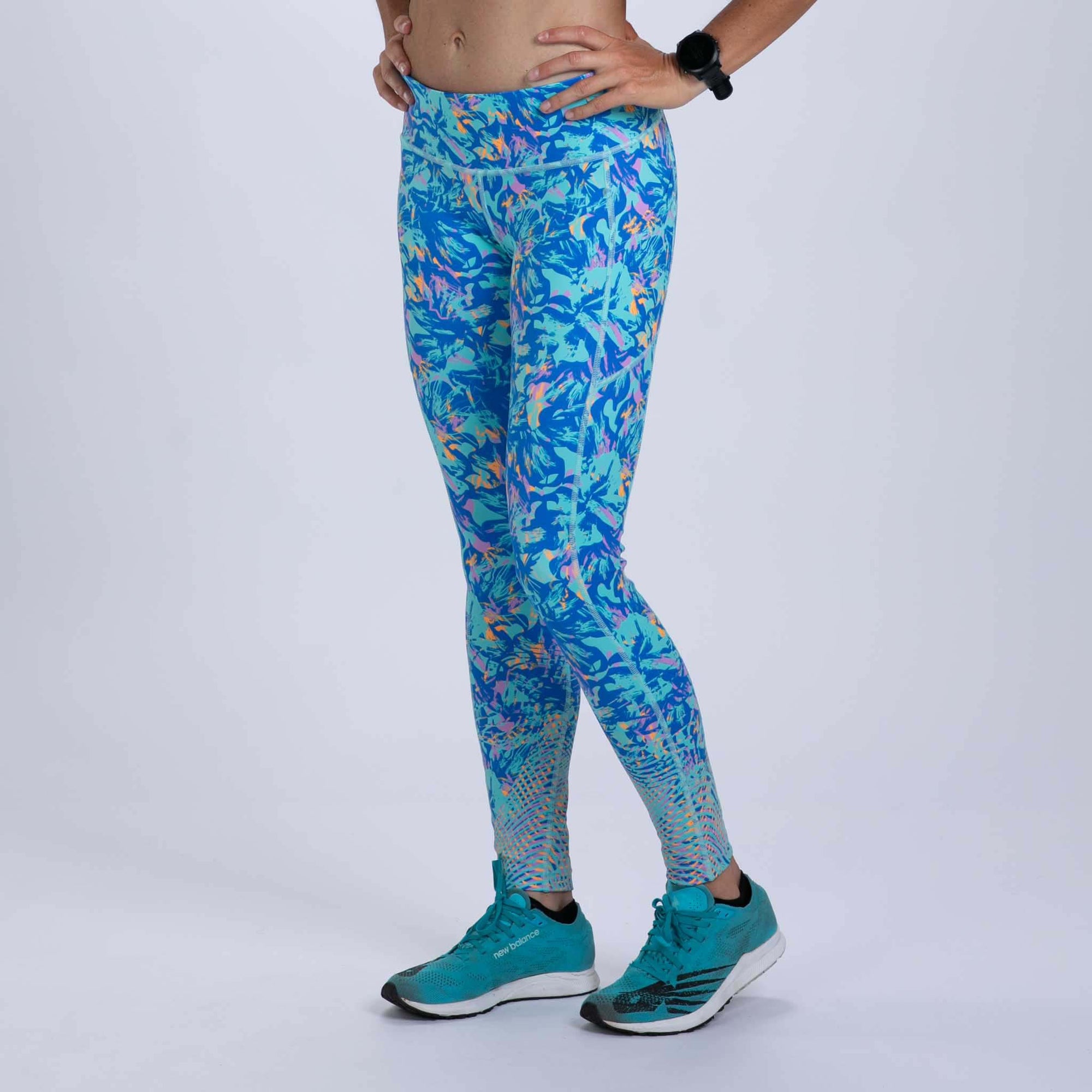 Zoot Sports RUN BOTTOMS Women's Ltd Run Pulse Tight - Koa Blue