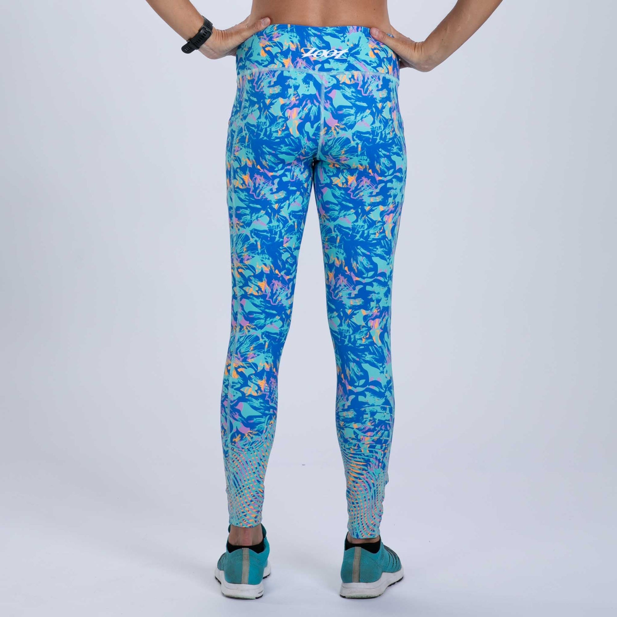 Zoot Sports RUN BOTTOMS Women's Ltd Run Pulse Tight - Koa Blue