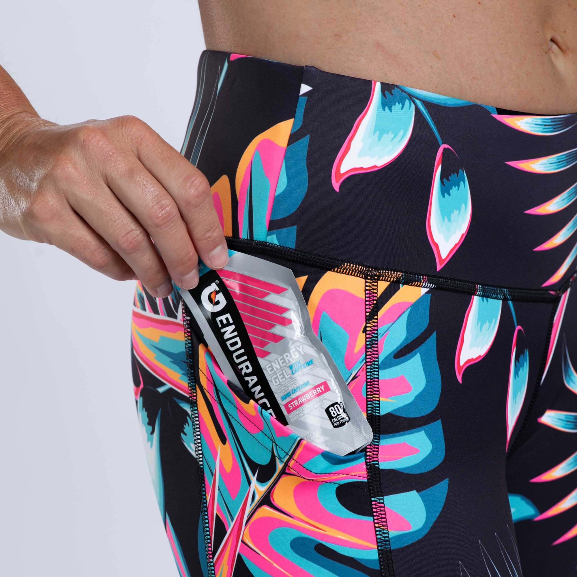 Zoot Sports RUN BOTTOMS Women's Ltd Run Pulse Tight - Koa Tropical