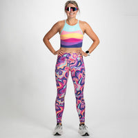 Zoot Sports RUN BOTTOMS Women's Ltd Run Pulse Tight - La Mer