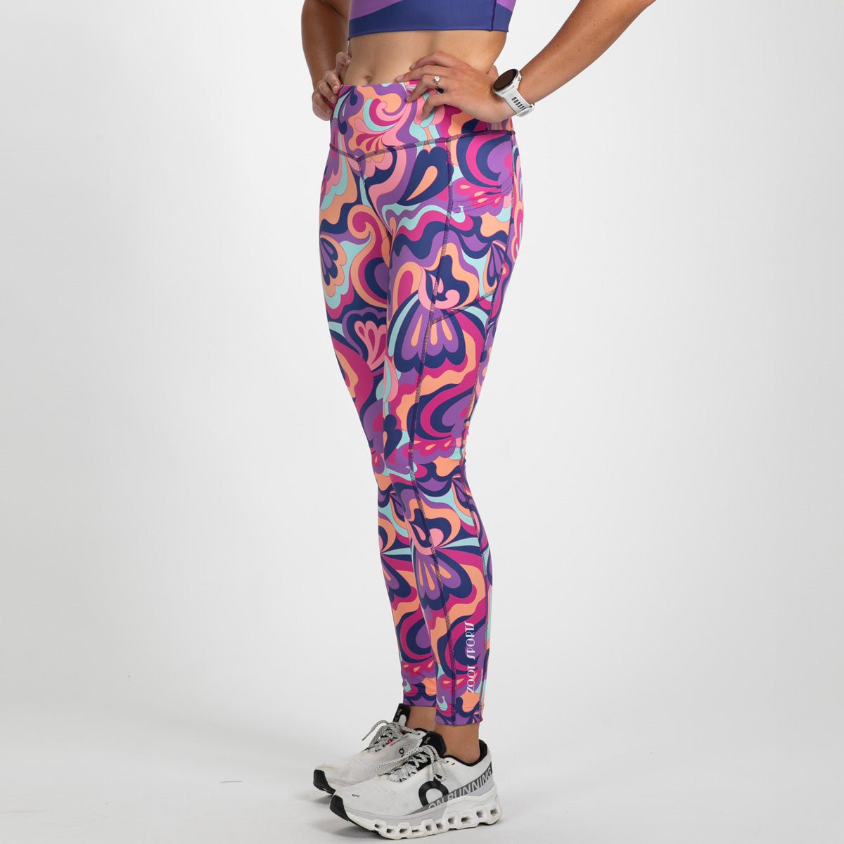 Zoot Sports RUN BOTTOMS Women's Ltd Run Pulse Tight - La Mer