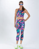 Zoot Sports RUN CAPRIS Women's Ltd Run Pulse High-Rise Capri - Florescence