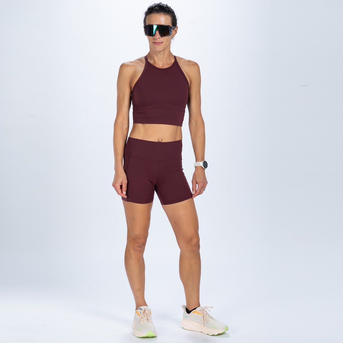 Zoot Sports RUN CROP Women's Elite Run Crop - Burgundy
