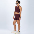 Zoot Sports RUN CROP Women's Elite Run Crop - Burgundy
