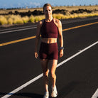 Zoot Sports RUN CROP Women's Elite Run Crop - Burgundy
