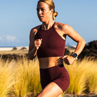 Zoot Sports RUN CROP Women's Elite Run Crop - Burgundy