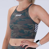 Zoot Sports RUN CROP Women's Ltd Run Crop - Cali Camo