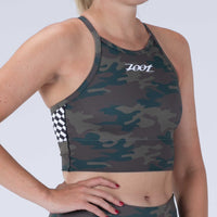 Zoot Sports RUN CROP Women's Ltd Run Crop - Cali Camo