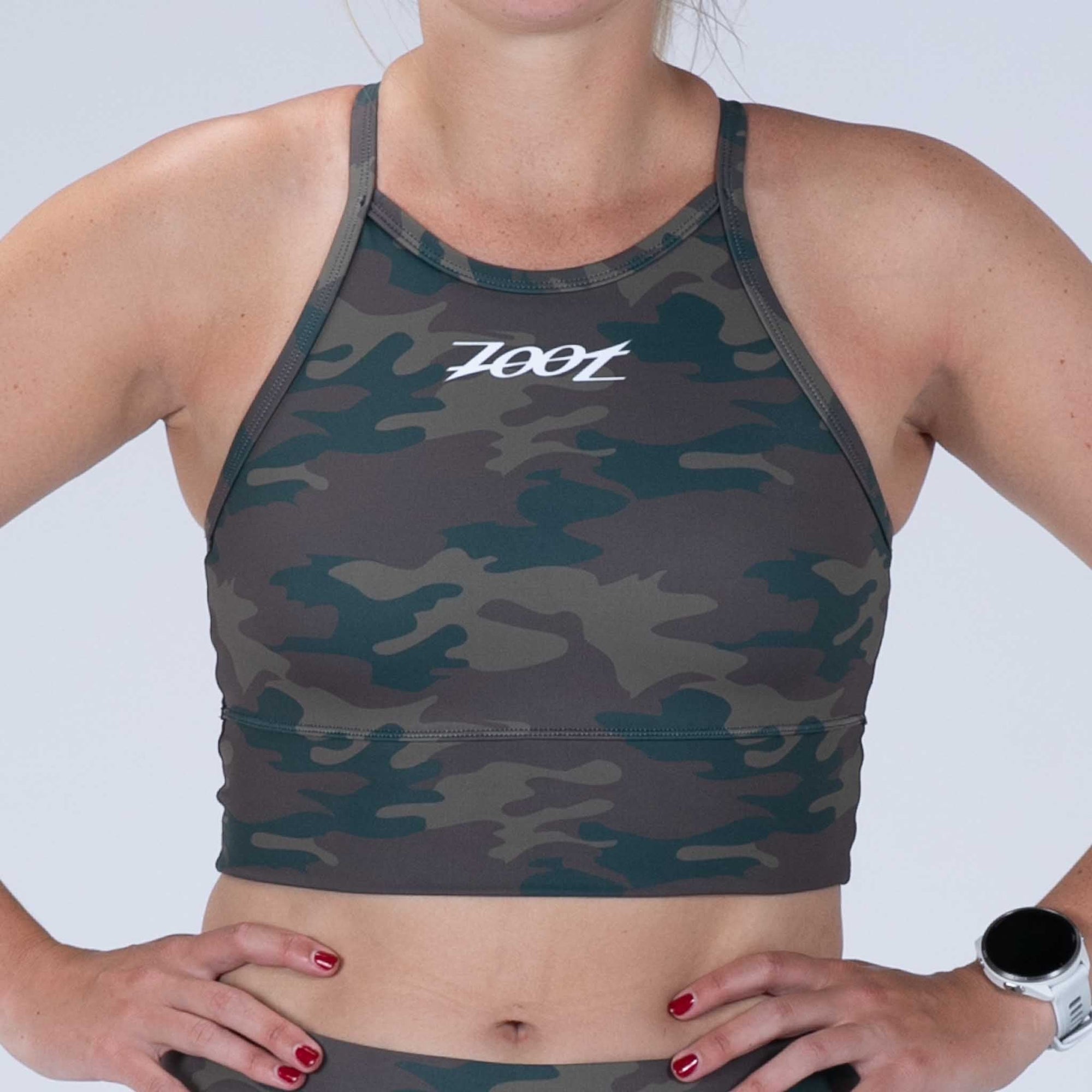 Zoot Sports RUN CROP Women's Ltd Run Crop - Cali Camo