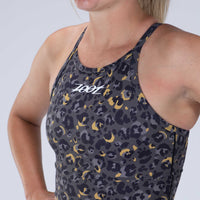 Zoot Sports RUN CROP Women's Ltd Run Crop - Cheetah