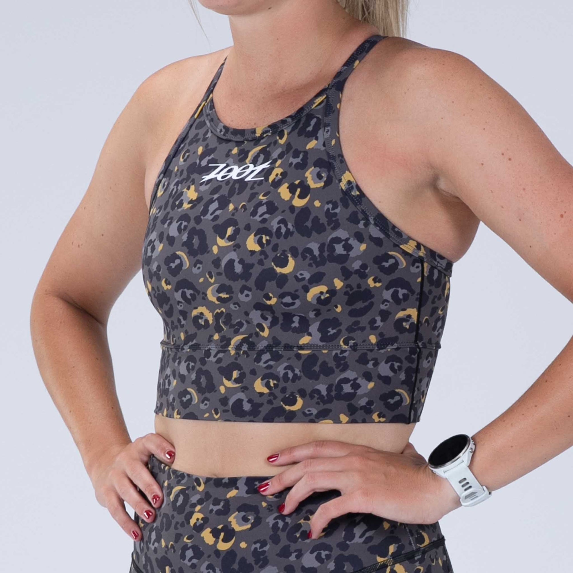 Zoot Sports RUN CROP Women's Ltd Run Crop - Cheetah