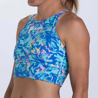 Zoot Sports RUN CROP Women's Ltd Run Crop - Koa Blue