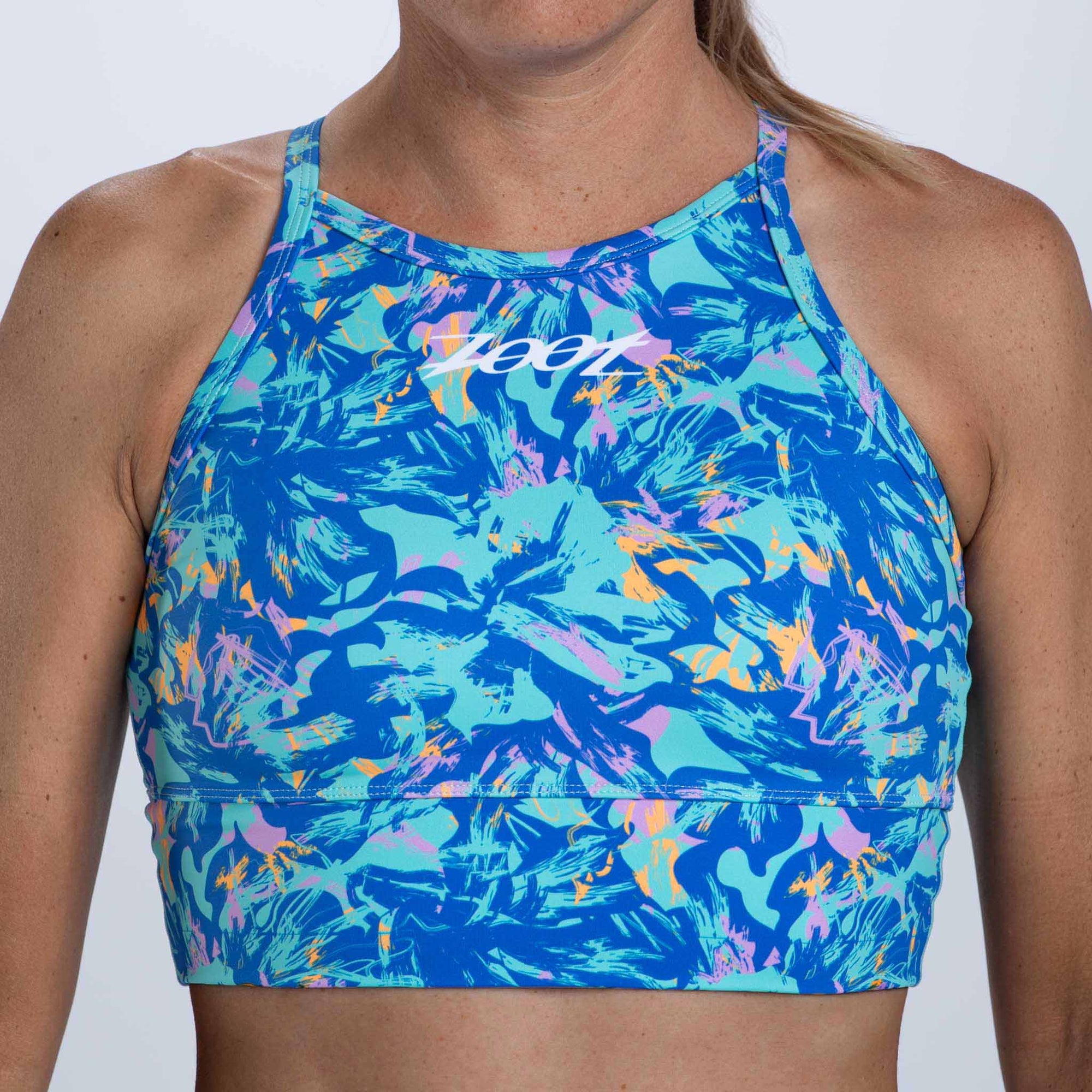 Zoot Sports RUN CROP Women's Ltd Run Crop - Koa Blue