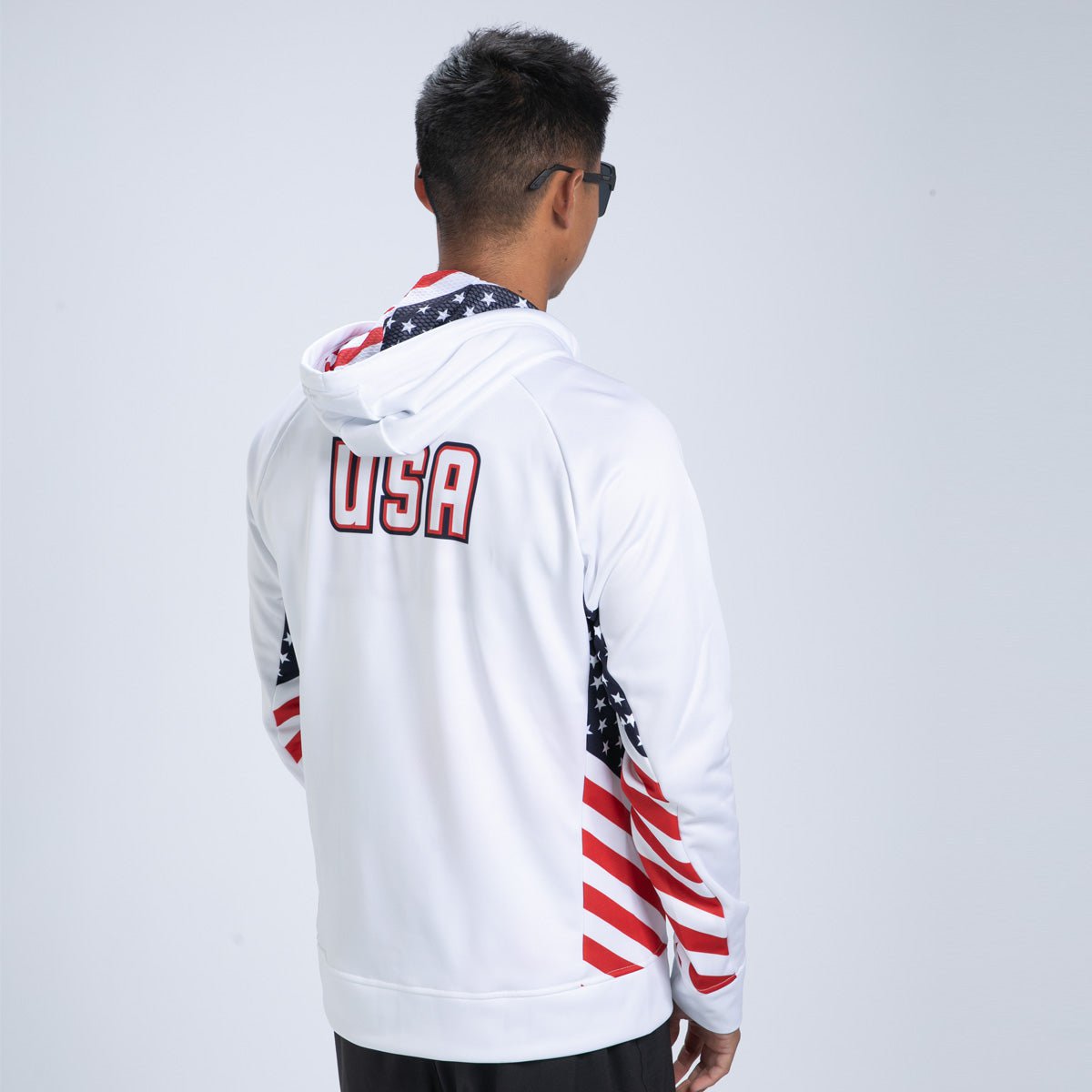Zoot Sports RUN HOODIE Men's Ltd Run Thermal Hoodie - USA Flag