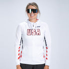 Zoot Sports RUN HOODIE Women's Ltd Run Thermal Hoodie - USA Flag