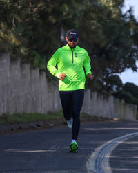 Zoot Sports RUN JACKETS Men's Ltd Run Thermal Half Zip - Hi Viz Yellow