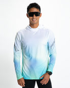 Zoot Sports RUN LONG SLEEVE TEES Men's Ltd Run Sun Stop Hoodie - Sunset
