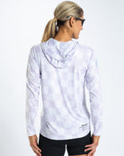 Zoot Sports RUN LONG SLEEVE TEES Women's Ltd Run Sun Stop Hoodie - Checkers