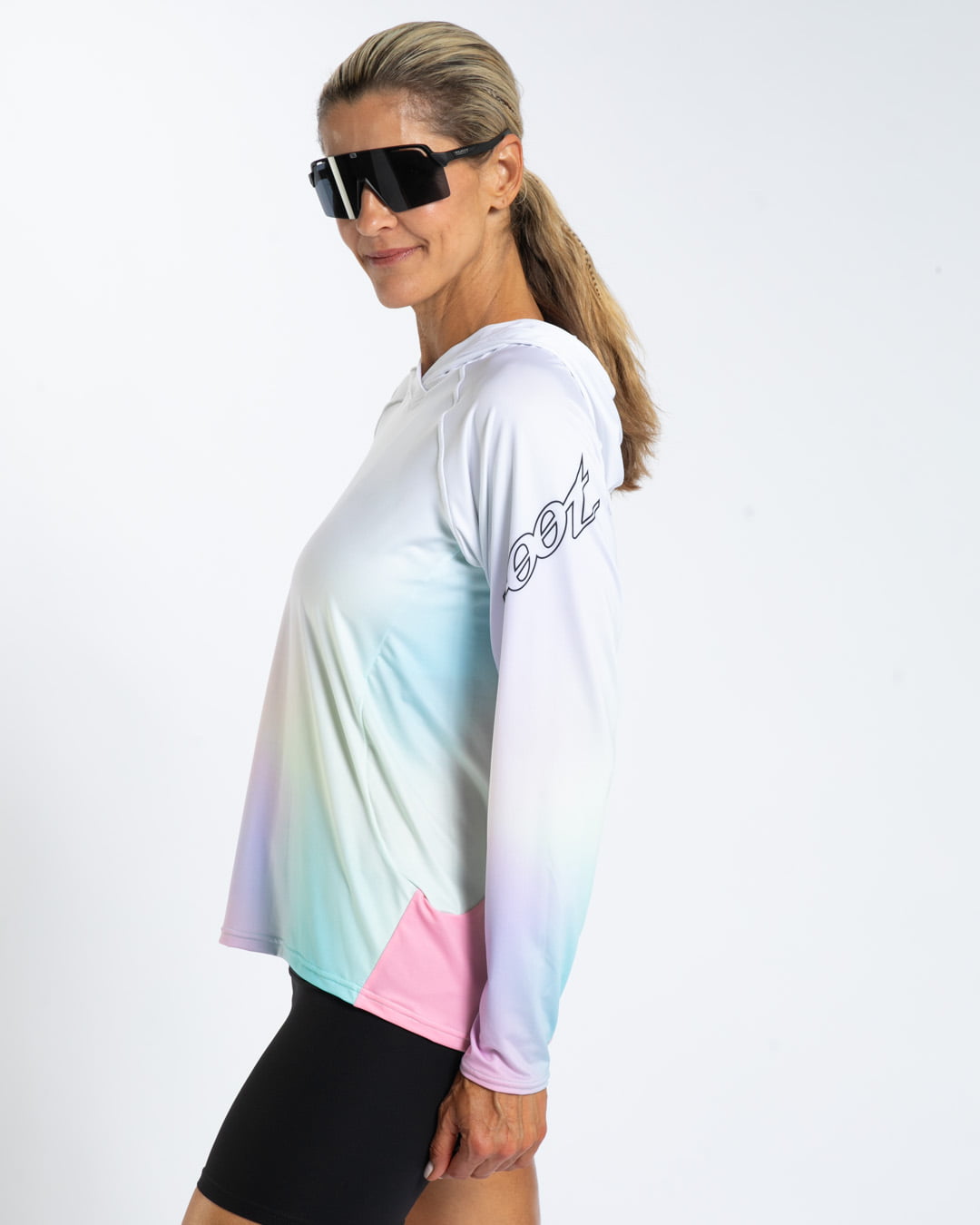 Women's Ltd Run Sun Stop Hoodie - Sunset – Zoot Sports