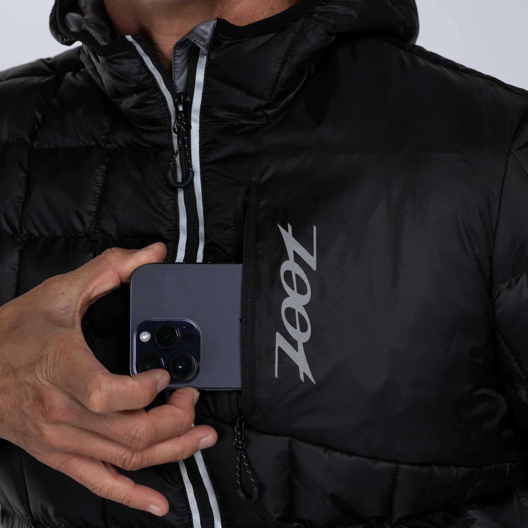 Zoot Sports RUN OUTERWEAR Men's Elite Puffer Jacket - Black