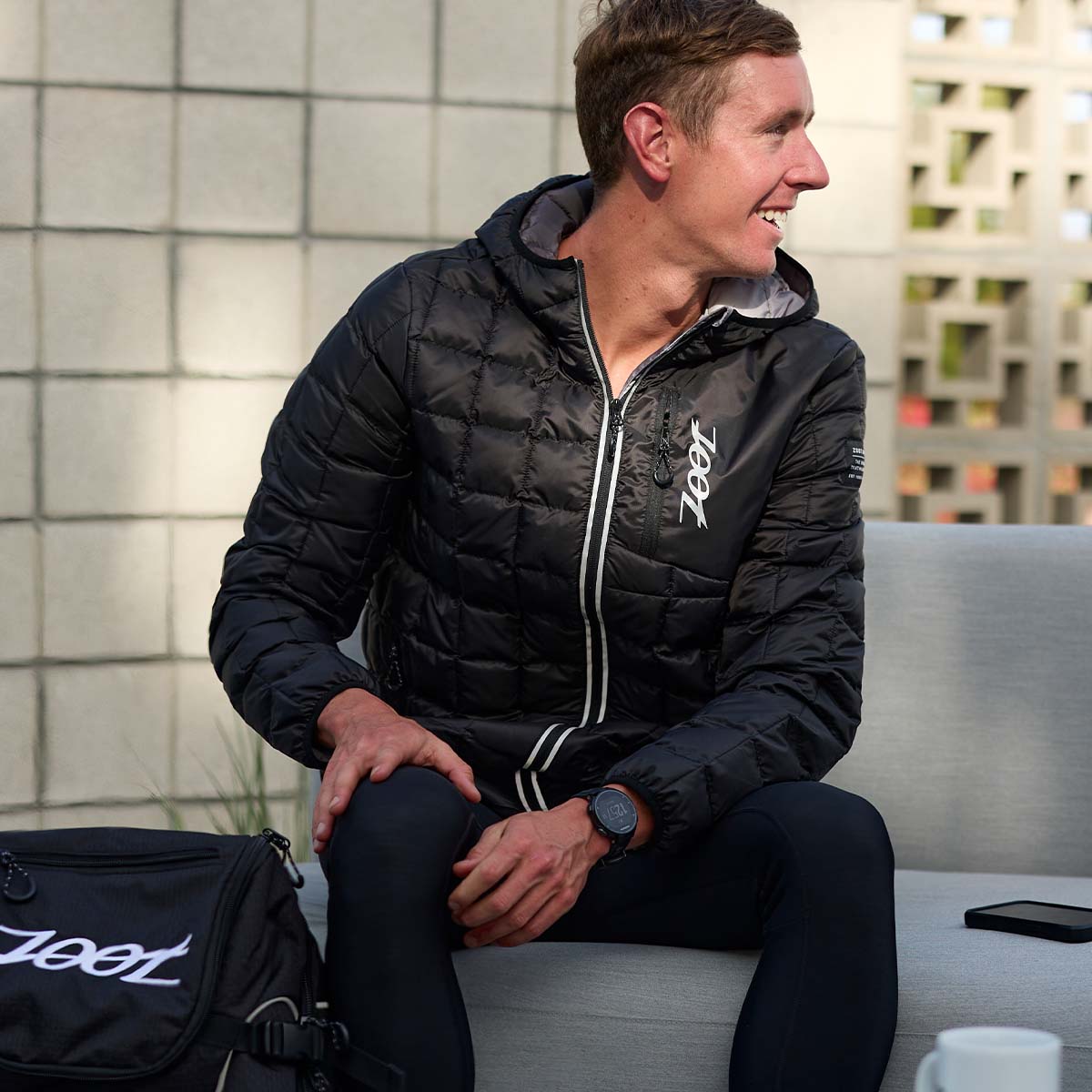 Zoot Sports RUN OUTERWEAR Men's Elite Puffer Jacket - Black