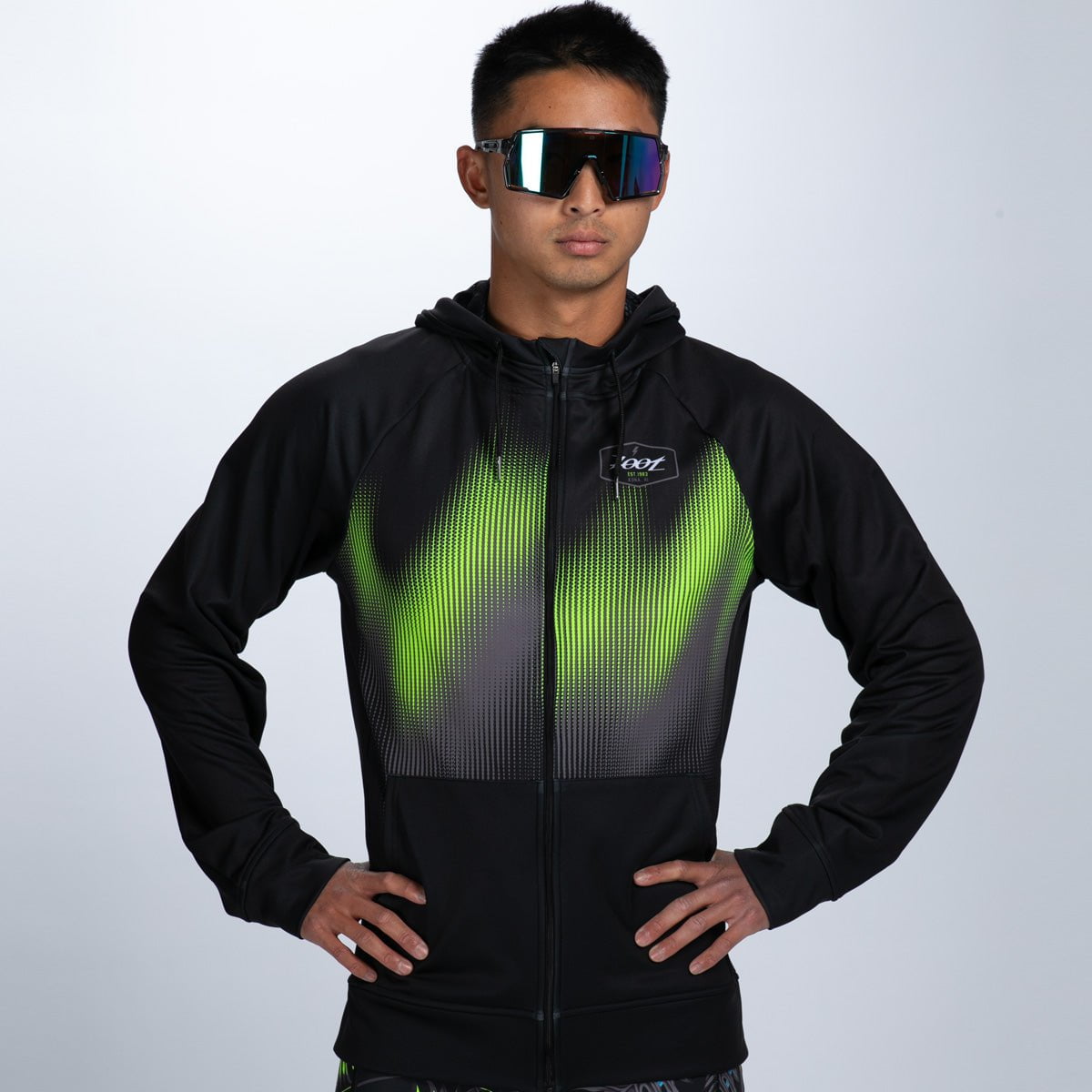 Zoot Sports RUN OUTERWEAR Men's Ltd Run Thermal Hoodie - Tropical Magic