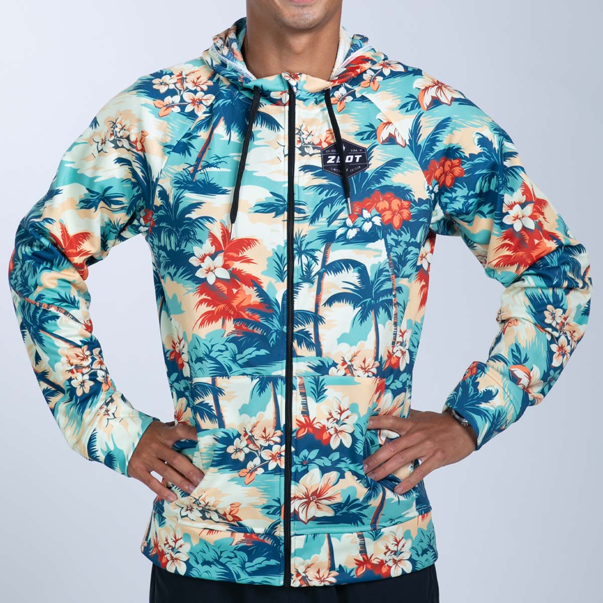 Zoot Sports RUN OUTERWEAR Men's Ltd Run Thermo Hoodie - Vintage Hula