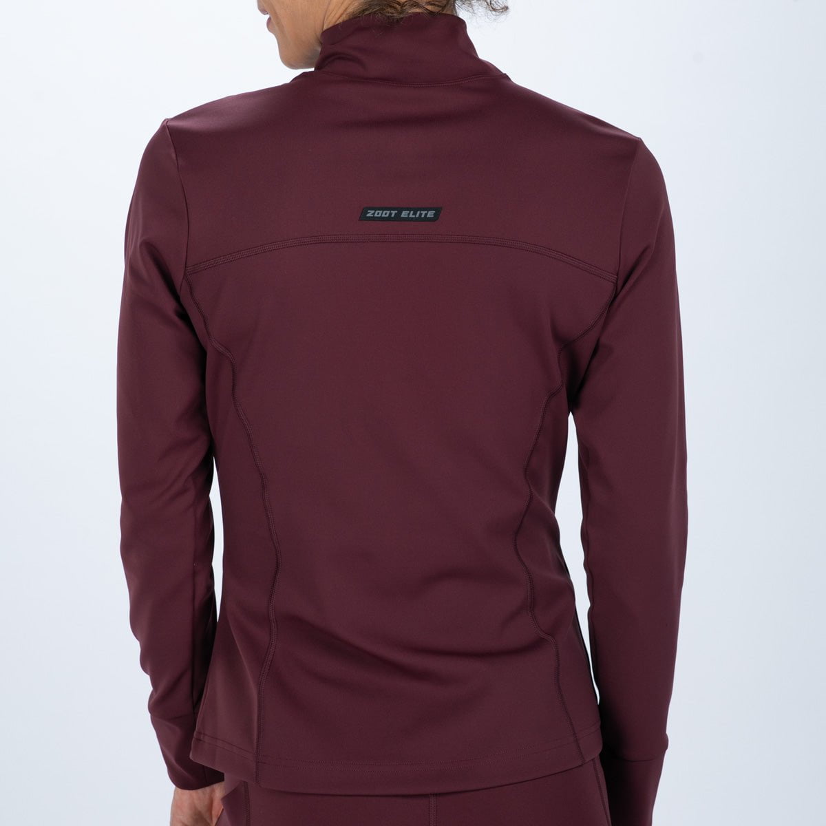 Zoot Sports RUN OUTERWEAR Women's Elite Run Track Jacket - Burgundy
