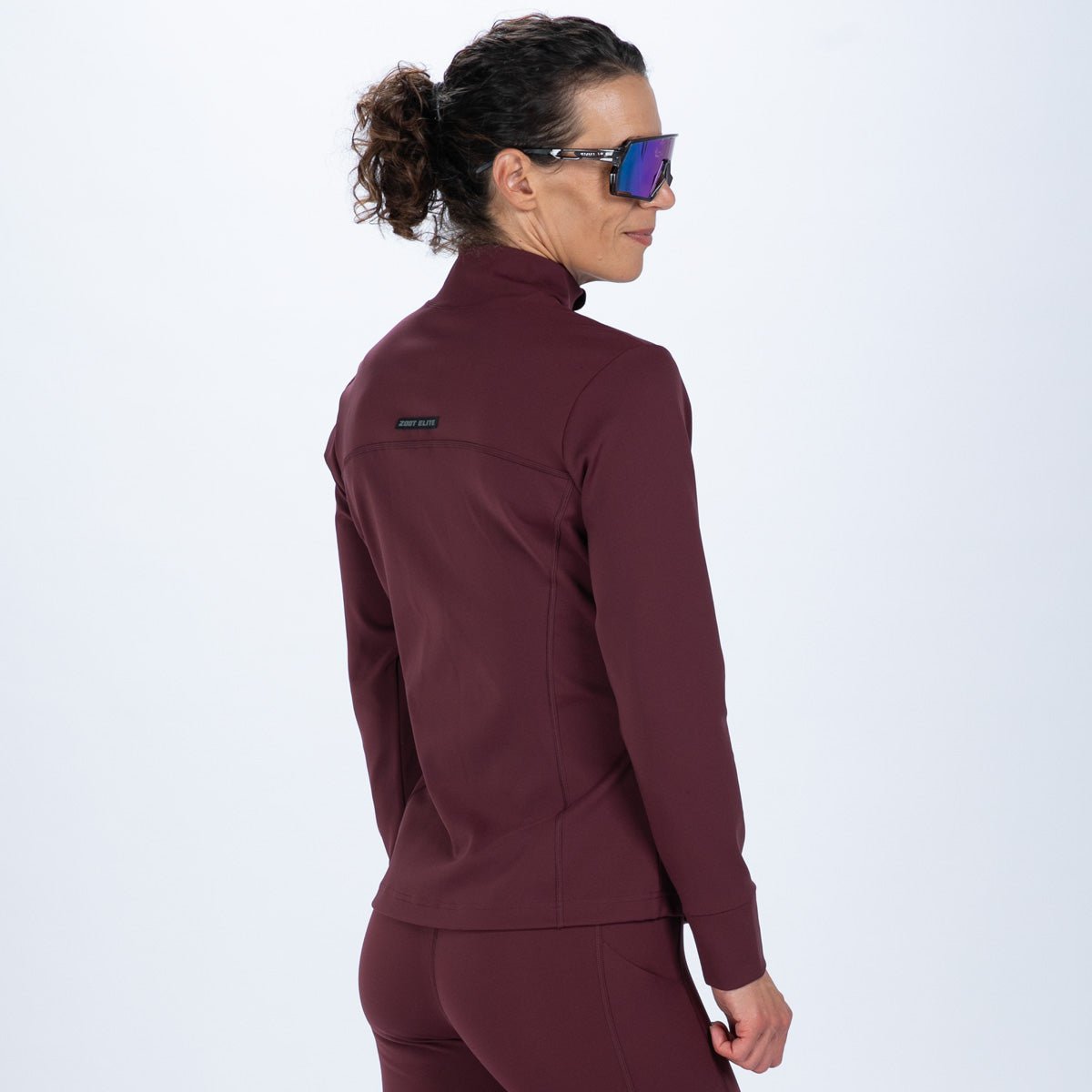 Zoot Sports RUN OUTERWEAR Women's Elite Run Track Jacket - Burgundy