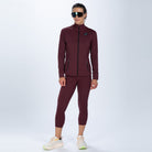 Zoot Sports RUN OUTERWEAR Women's Elite Run Track Jacket - Burgundy